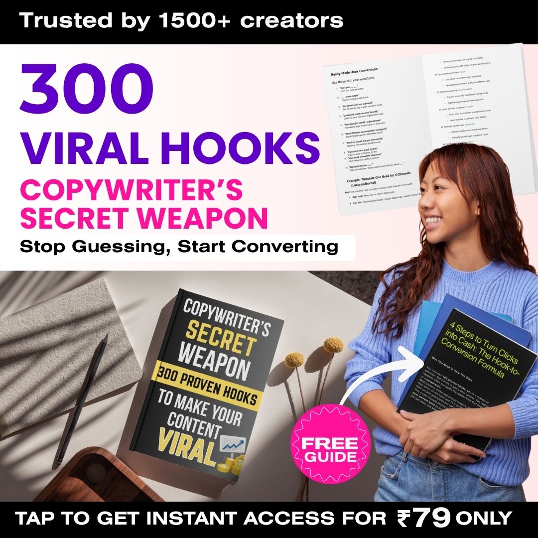 Copywriter's Secret Weapon Bundle: The 300 Hooks + Conversion Formula